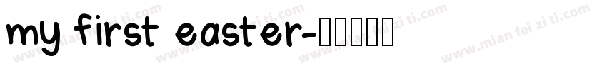 my first easter字体转换